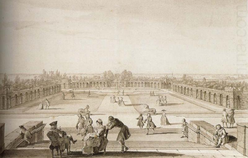 View of the Parterre from the Portico of the House, Jacques Rigaud